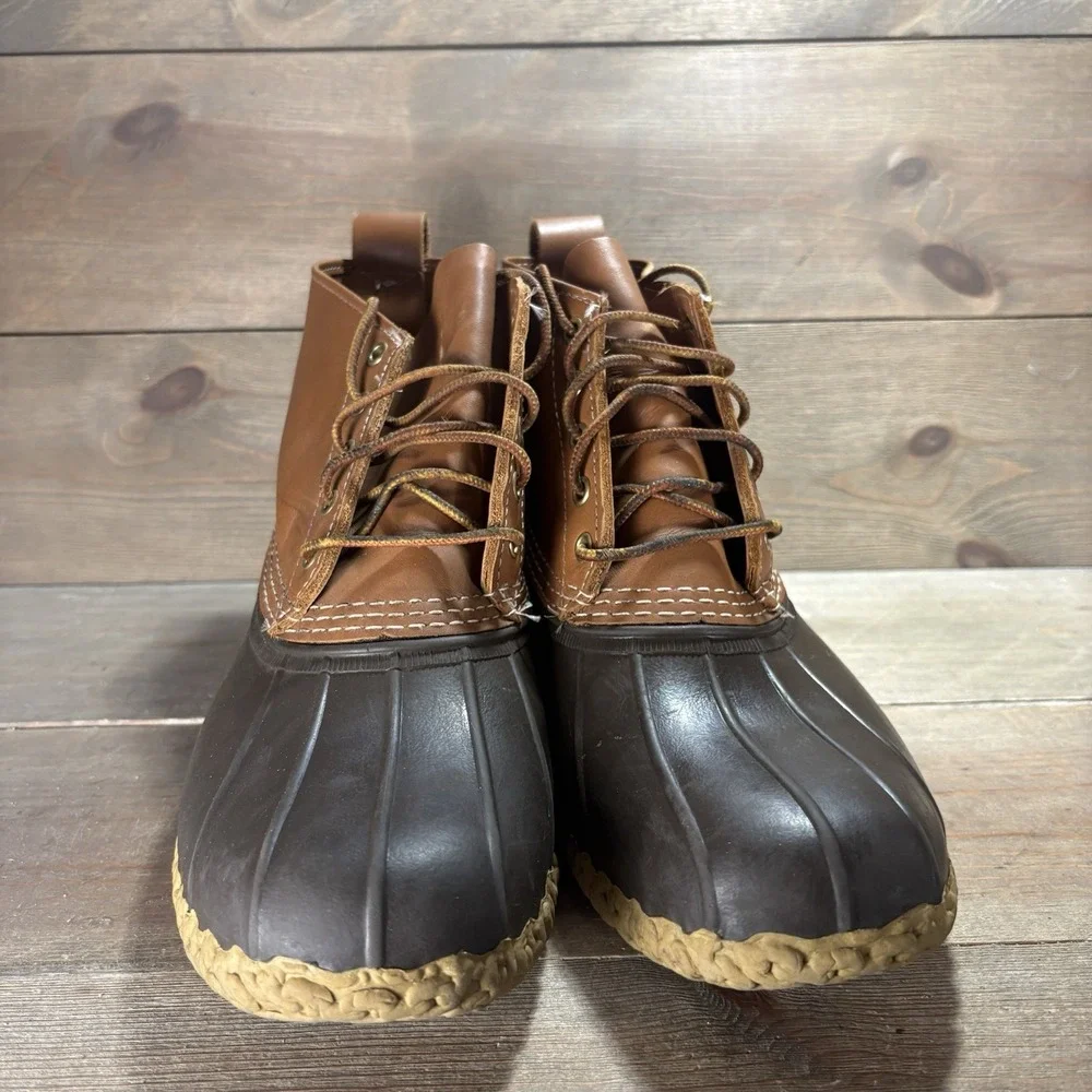 ll bean duck boots mens size 11 shoes brown hunting winter waterproof boots